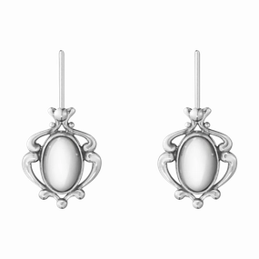 Georg Jensen 2019 Heritage Sterling Silver Drop Earrings