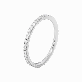 Georg Jensen Aurora 18ct White Gold 0.25ct Diamond Eternity Ring D