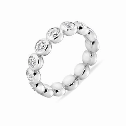Georg Jensen Aurora 18ct White Gold 1.40ct Diamond Eternity Ring
