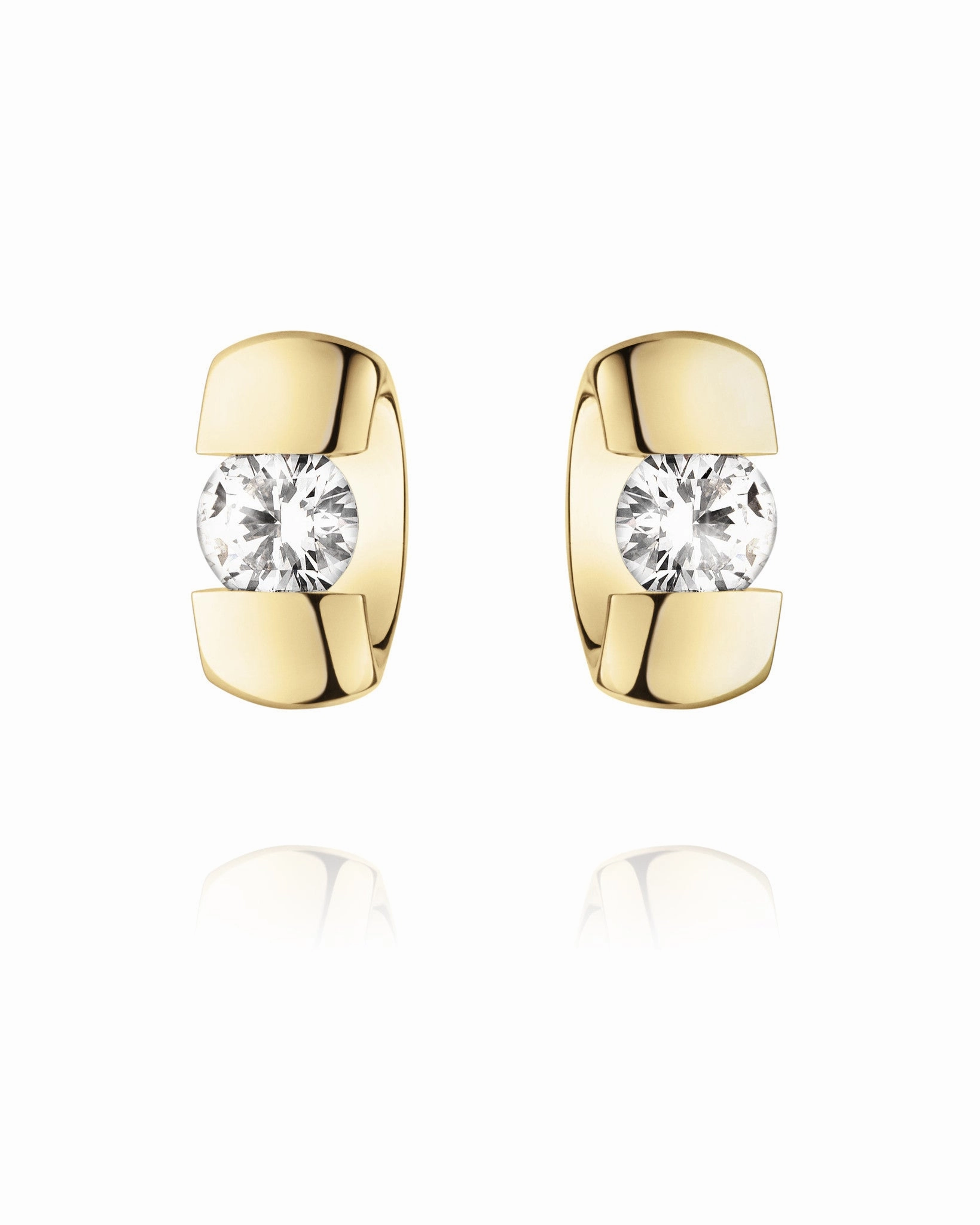 Georg Jensen Centenary 18ct Yellow Gold 0.40ct Diamond Earrings D