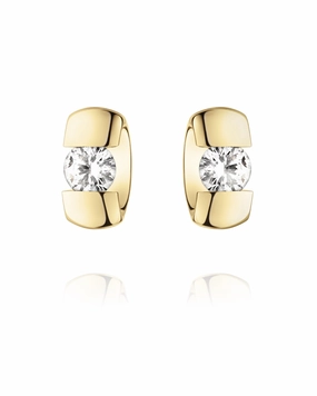 Georg Jensen Centenary 18ct Yellow Gold 0.40ct Diamond Earrings D