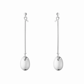 Georg Jensen Dew Drop Sterling Silver Earrings