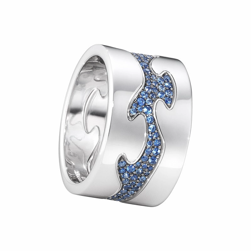 Georg Jensen Fusion 18ct Rose Gold Diamond Two Piece Ring