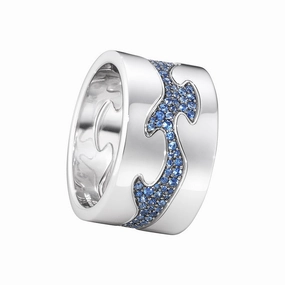 Georg Jensen Fusion 18ct Rose Gold Diamond Two Piece Ring