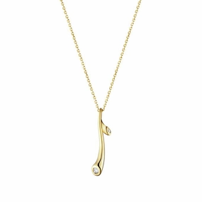 Georg Jensen Magic 18ct Yellow Gold 0.26ct Diamond Necklace D