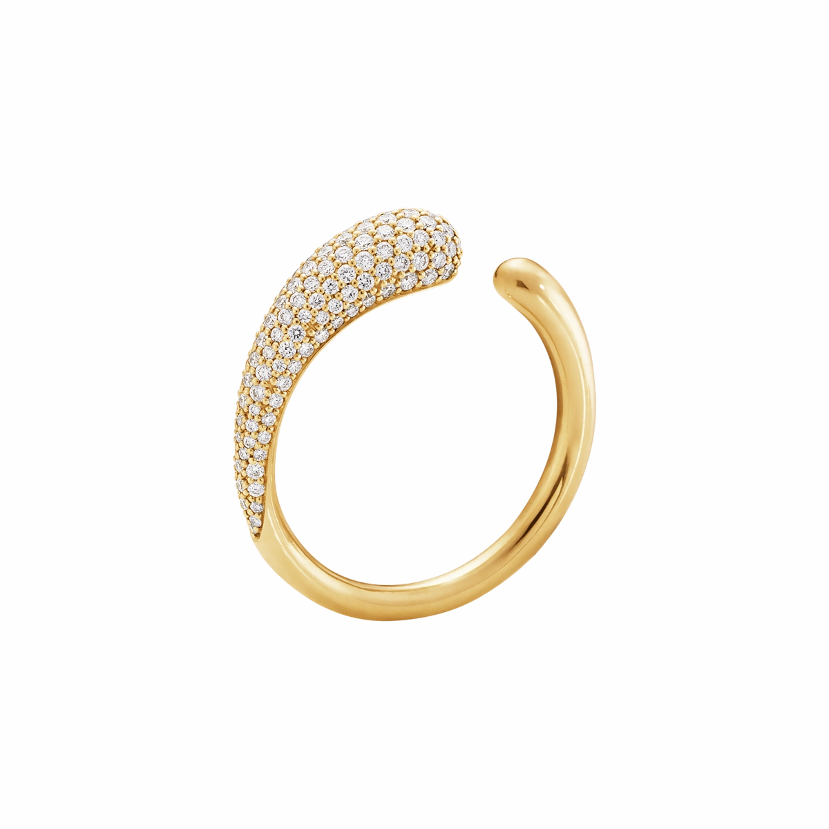 Georg Jensen Mercy 18ct Yellow Gold Diamond Mini Ring