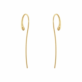 Georg Jensen Mercy 18ct Yellow Gold Drop Earrings