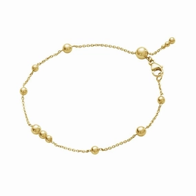 Georg Jensen Moonlight Grapes 18ct Yellow Gold Beaded Bracelet