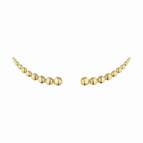 Georg Jensen Moonlight Grapes 18ct Yellow Gold Climber Earrings
