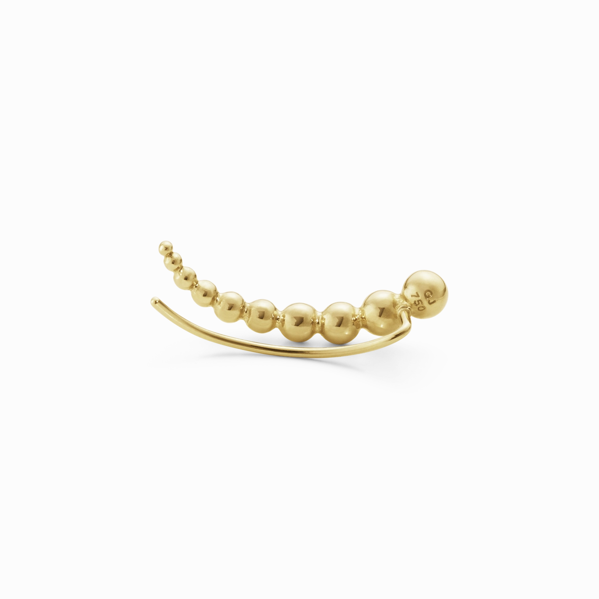 Georg Jensen Moonlight Grapes 18ct Yellow Gold Climber Earrings