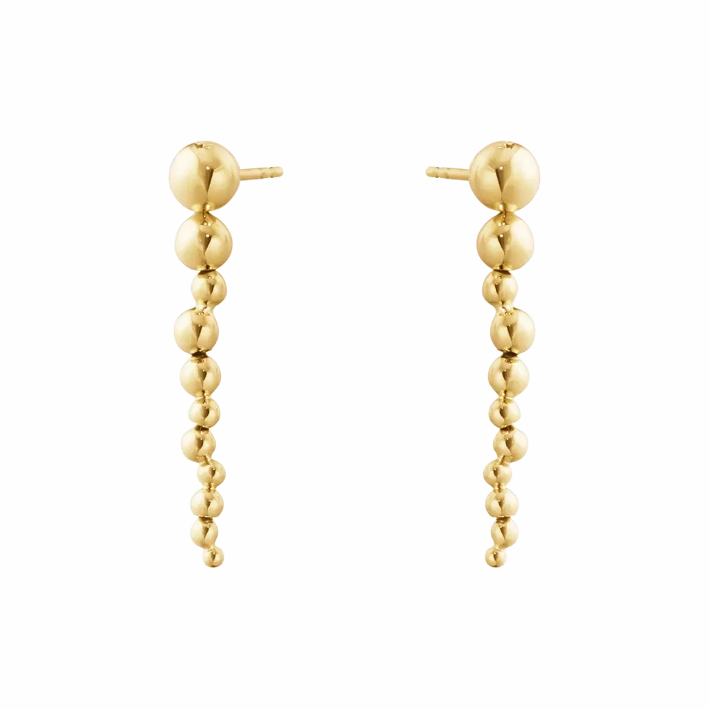 Georg Jensen Moonlight Grapes 18ct Yellow Gold Drop Earrings