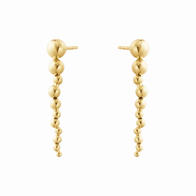 Georg Jensen Moonlight Grapes 18ct Yellow Gold Drop Earrings