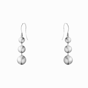Georg Jensen Moonlight Grapes Sterling Silver Drop Earrings D