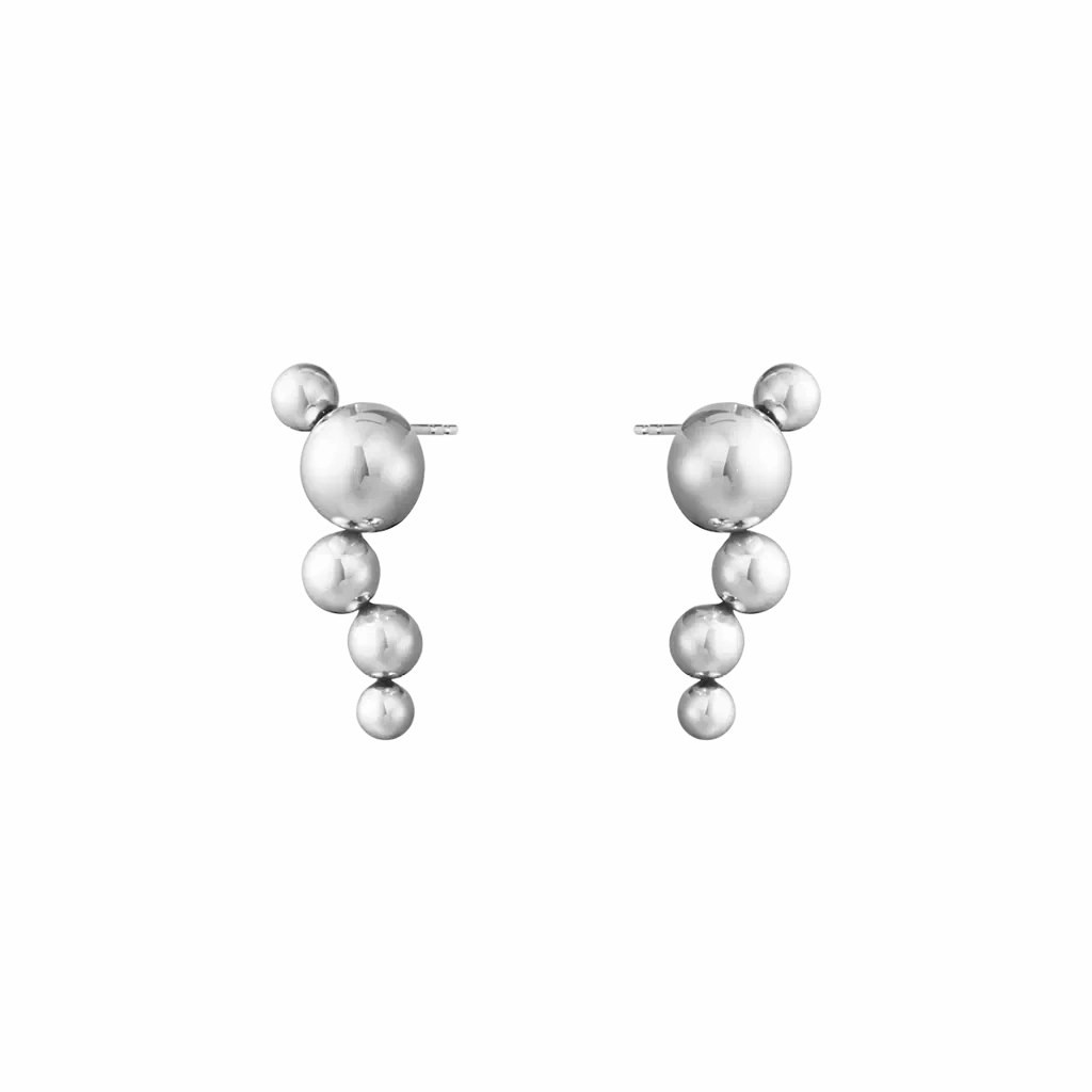 Georg Jensen Moonlight Grapes Sterling Silver Drop Earrings