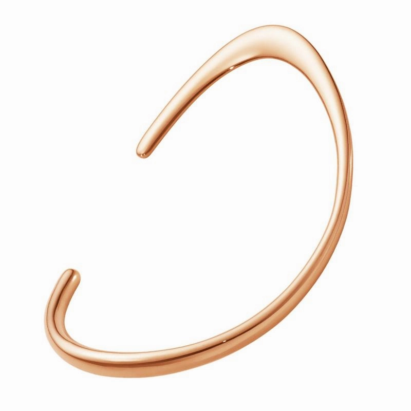 Georg Jensen Offspring 18ct Rose Gold Open Bangle D
