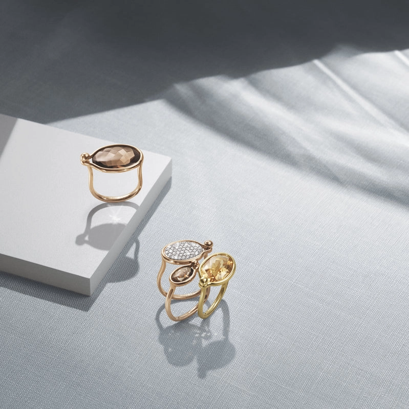 Georg Jensen Savannah 18ct Rose Gold Diamond Ring