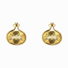 Georg Jensen Savannah 18ct Yellow Gold Citrine Earrings D