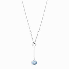 Georg Jensen Savannah Sterling Silver Blue Topaz Necklace