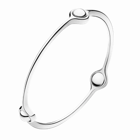 Georg Jensen Sphere Sterling Silver Bangle