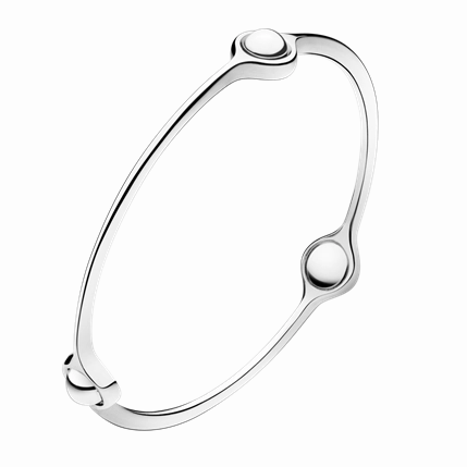 Georg Jensen Sphere Sterling Silver Bangle