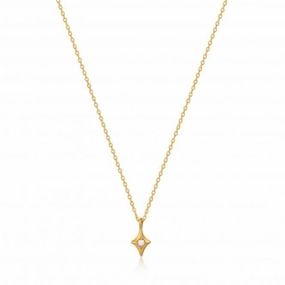 Gold Star Kyoto Opal Pendant Necklace N034-01G