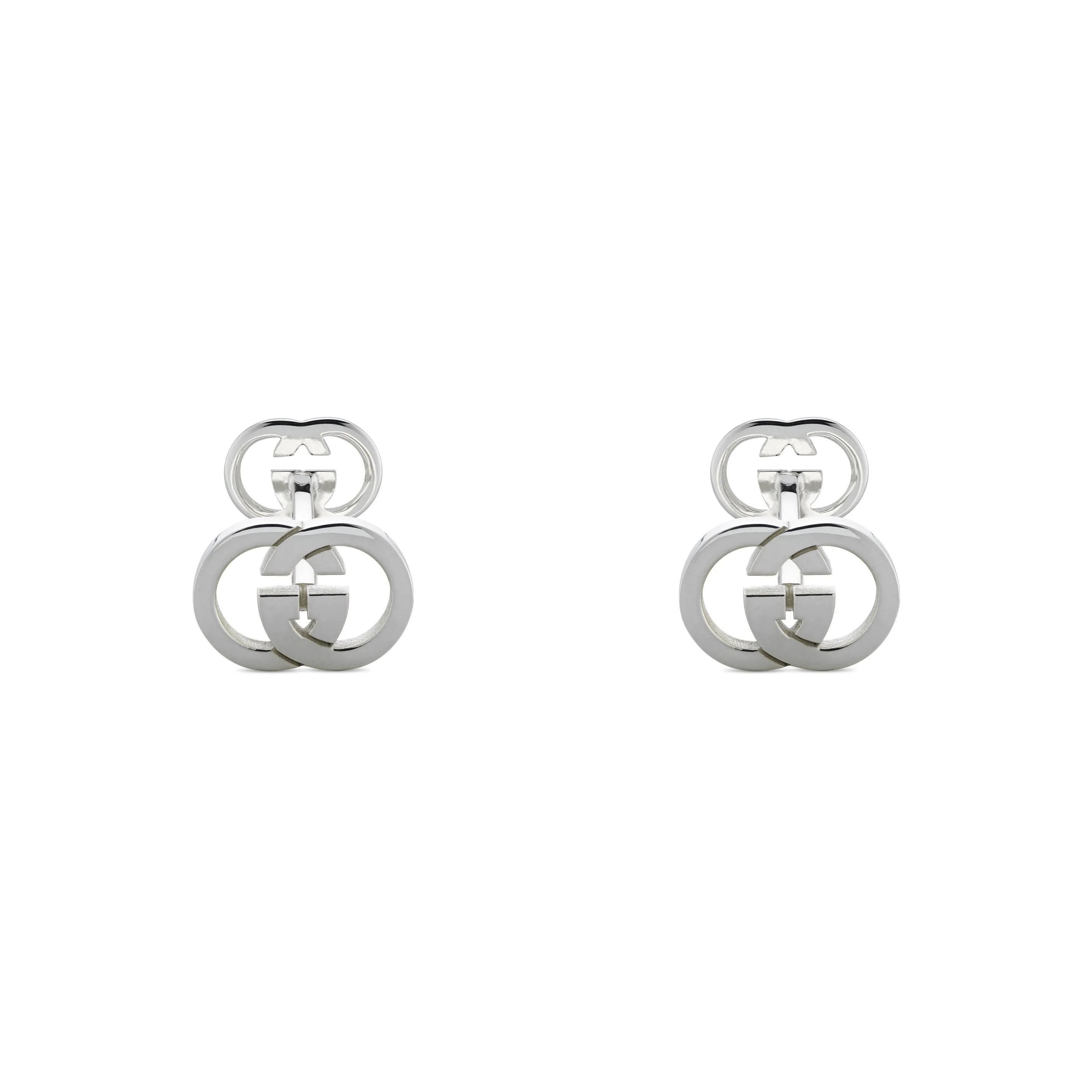 Gucci Interlocking G Sterling Silver Cufflinks
