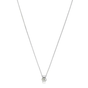 Gucci Interlocking Motif Sterling Silver Necklace