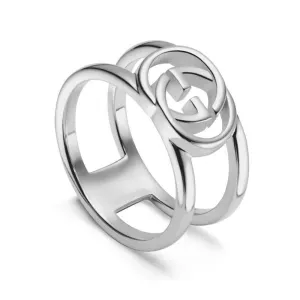 Gucci Interlocking Motif Sterling Silver Ring