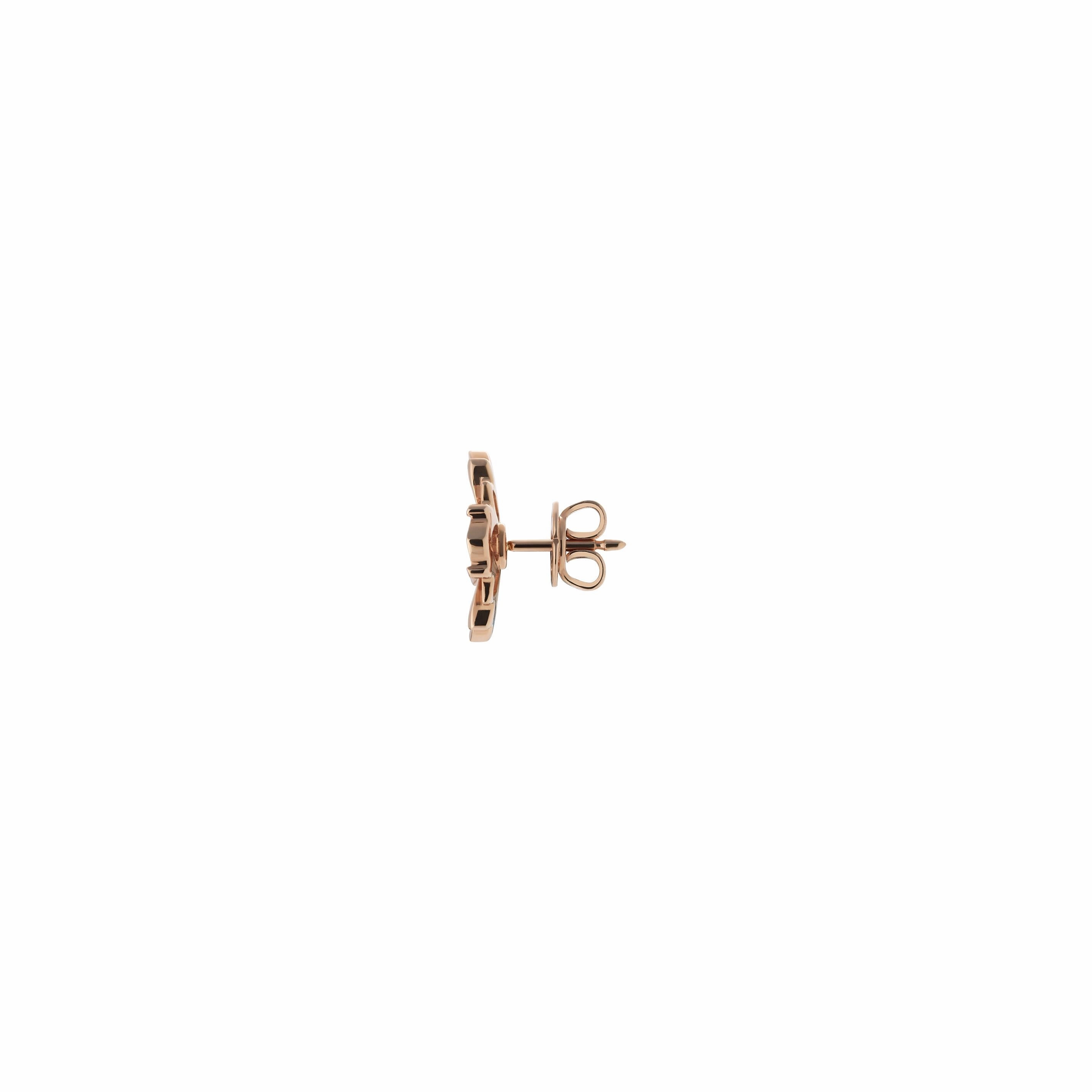 Gucci Flora 18ct Rose Gold Diamond Earrings