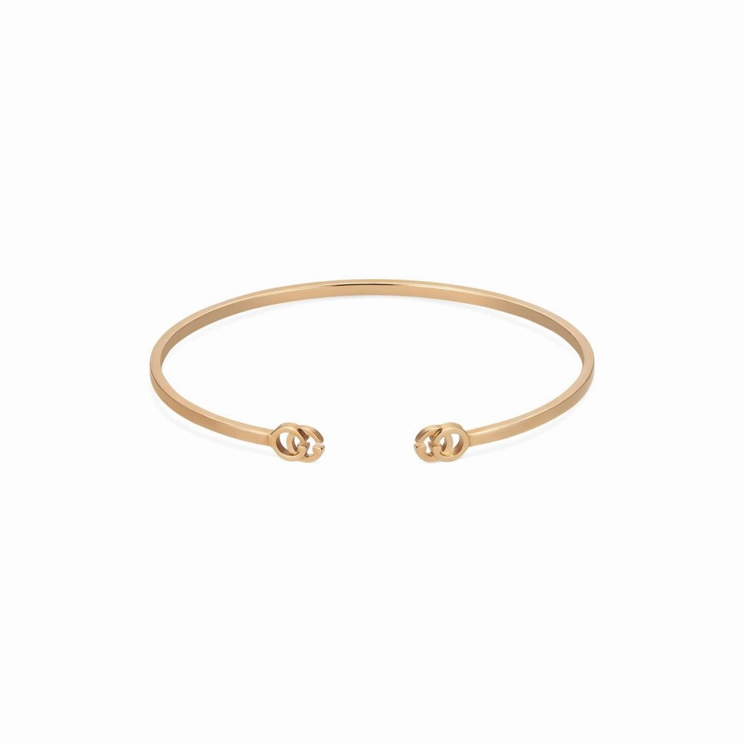 Gucci GG Running 18ct Rose Gold Bangle