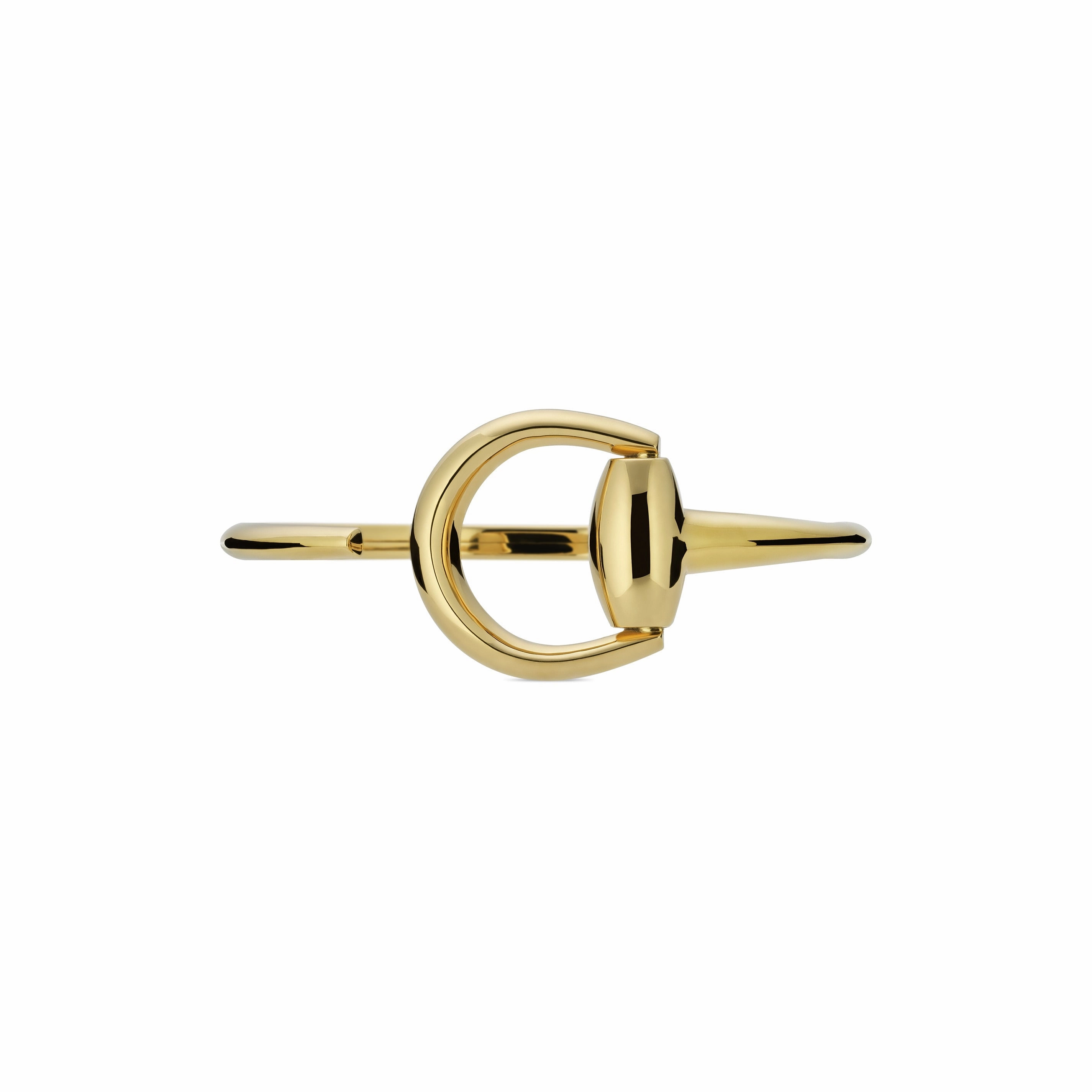 Gucci Horsebit 18ct Yellow Gold Large Bangle