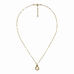 Gucci Interlocking Motif 18ct Yellow Gold Necklace D