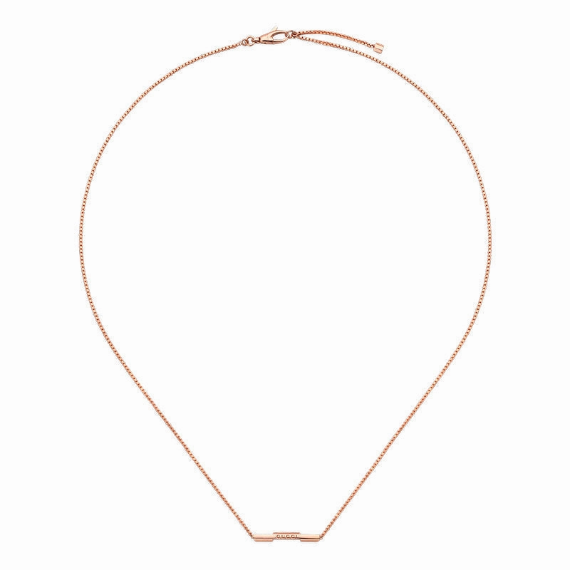 Gucci Link to Love 18ct Rose Gold Necklace