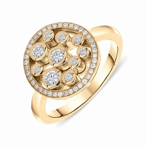 Hans D. Krieger 18ct Rose Gold 0.40ct Diamond Dress Ring