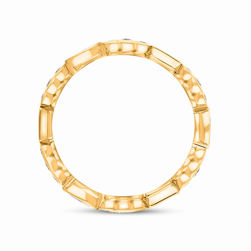 Hans D Krieger 18ct Rose Gold 0.87ct Diamond Mixed Cut Eternity Ring