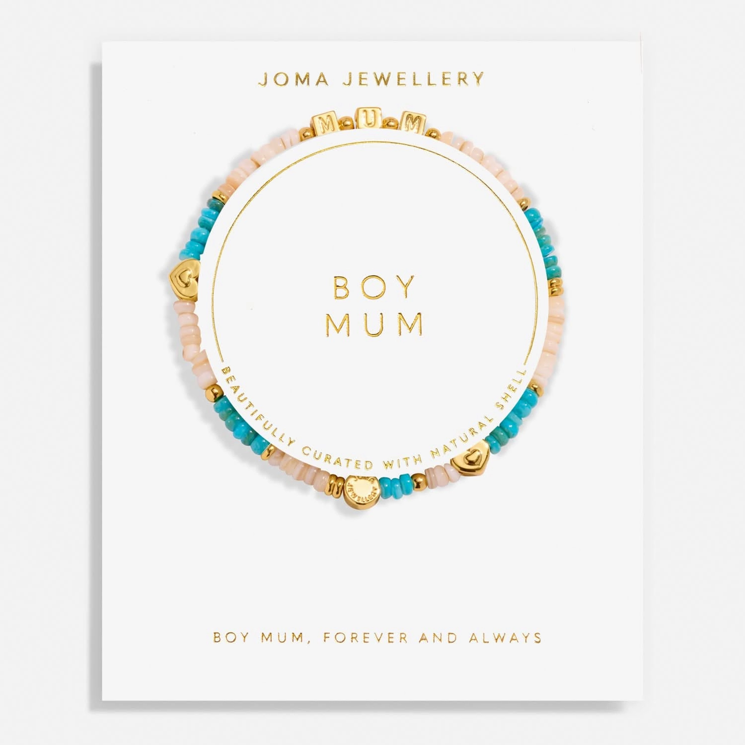 Happy Little Moments Boy Mum Gold Plated Bracelet 8261