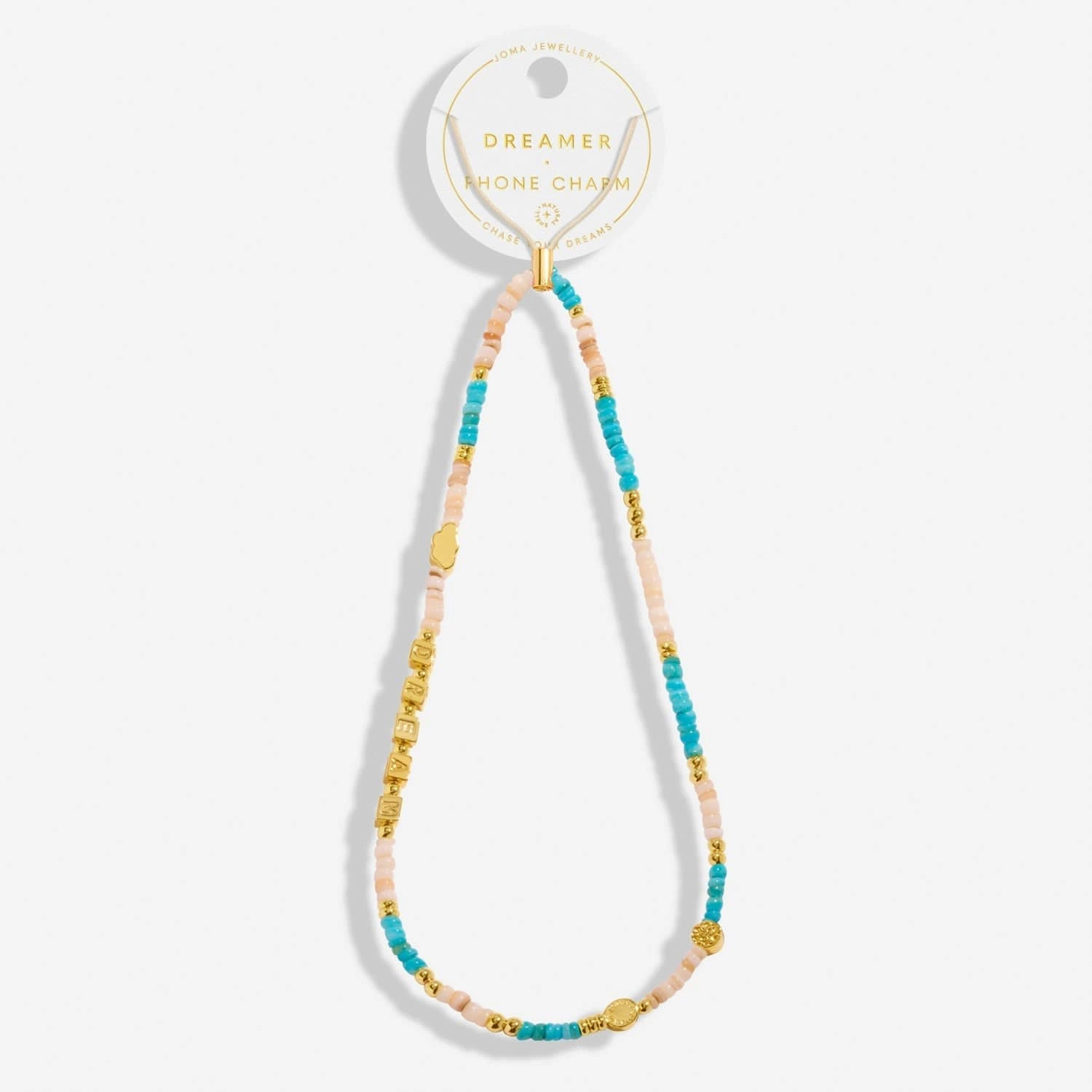 Happy Little Moments Dream Gold Plated Phone Charm 8268