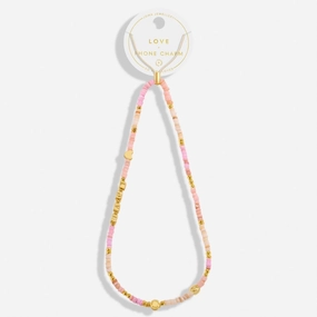 Happy Little Moments Love Gold Plated Phone Charm 8267