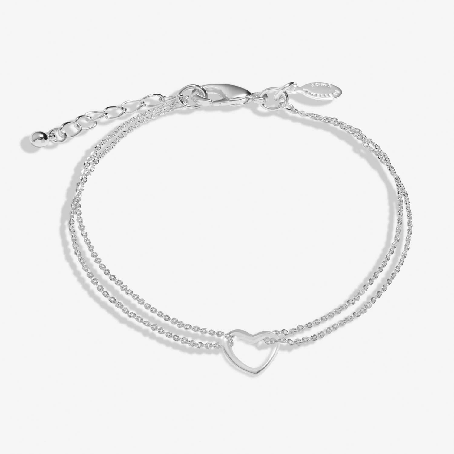 Heart Silver Plated Anklet 8535