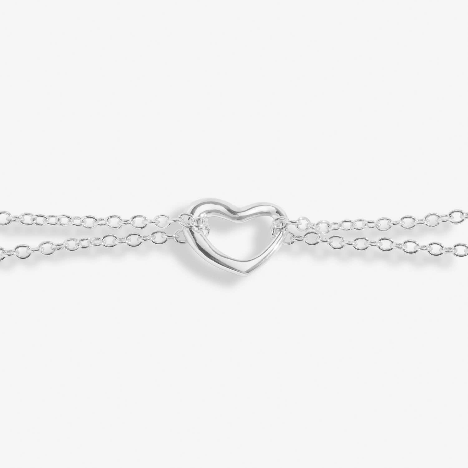 Heart Silver Plated Anklet 8535