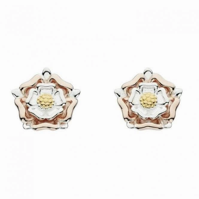 Heritage Briar Tudor Rose Gold Plate Earrings 4320GRG