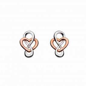 Heritage Cara Rose Gold Celtic Looped Heart Studs 4207RG