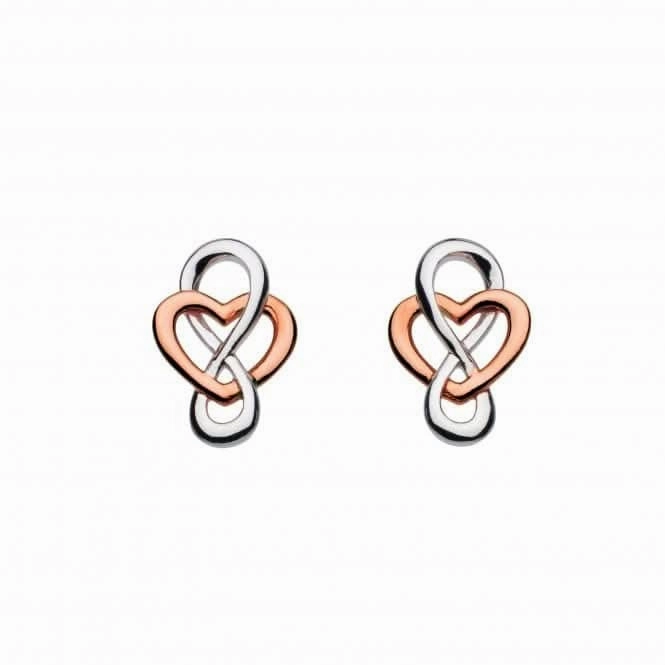 Heritage Cara Rose Gold Celtic Looped Heart Studs 4207RG
