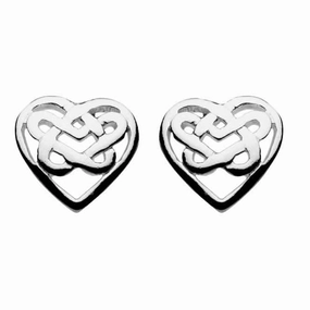 Heritage Celtic Bridie Heart Knotwork Stud 4215HP