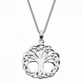 Heritage Cinna Weaved Tree of Life Oxidised Necklace 9225OX
