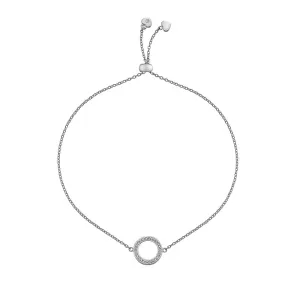 Hot Diamonds Bliss Circle Sterling Silver Draw Bracelet