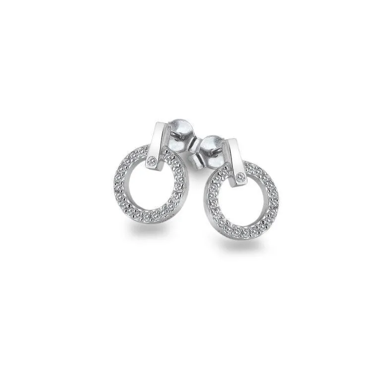 Hot Diamonds Constant Sterling Silver Circle Earrings