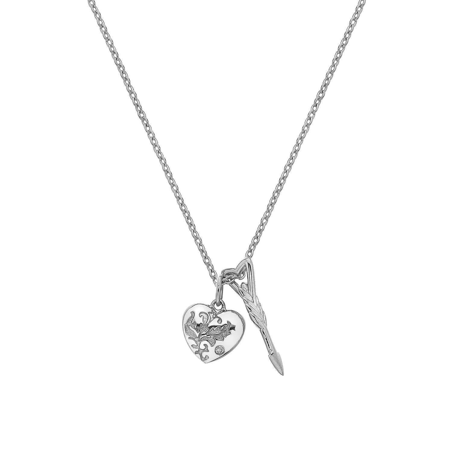 Hot Diamonds Cupid Sterling Silver Necklace D