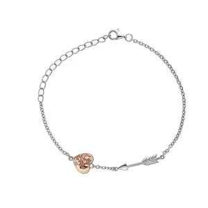 Hot Diamonds Cupid Sterling Silver Rose Gold Plated Bracelet