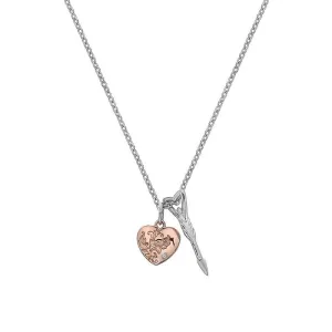 Hot Diamonds Cupid Sterling Silver Rose Gold Plated Pendant